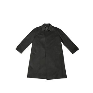 Black Cashmere Coat Belta BUONO Unisex/men's Small 22" PTP 40" Long